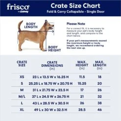 Frisco Heavy Duty Fold & Carry Single Door Collapsible Wire Dog Crate -Pet Dog Supplies Store 109783 PT2. AC SS1800 V1667228771