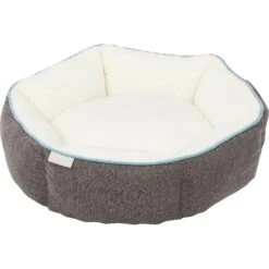 Frisco Sherpa Hexagon Bolster Cat & Dog Bed -Pet Dog Supplies Store 144813 PT2. AC SS1800 V1566404009