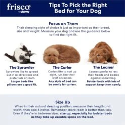 Frisco Plush Orthopedic Pillowtop Dog Bed W/Removable Cover -Pet Dog Supplies Store 144858 PT7. AC SS1800 V1668203951