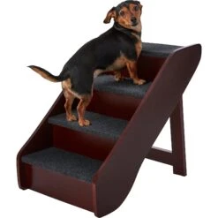 Frisco Deluxe Foldable Wooden Carpeted Cat & Dog Stairs -Pet Dog Supplies Store 156781 PT4. AC SS1800 V1569621467
