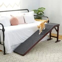 Frisco Deluxe Wooden Carpeted Cat & Dog Ramp -Pet Dog Supplies Store 156784 PT4. AC SS1800 V1579102085