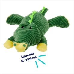 Frisco Alligator Corduroy Plush Squeaky Dog Toy -Pet Dog Supplies Store 174705 PT2. AC SS1800 V1686579681