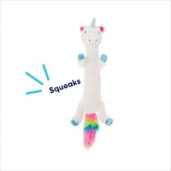 Frisco Unicorn Skinny Plush Squeaky Dog Toy -Pet Dog Supplies Store 174713 PT2. AC SS1800 V1695670691
