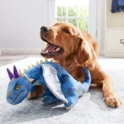 Frisco Mythical Mates Bluefoot The Blue Dragon Plush Squeaky Dog Toy -Pet Dog Supplies Store 204487 PT2. AC SS1800 V1583271230