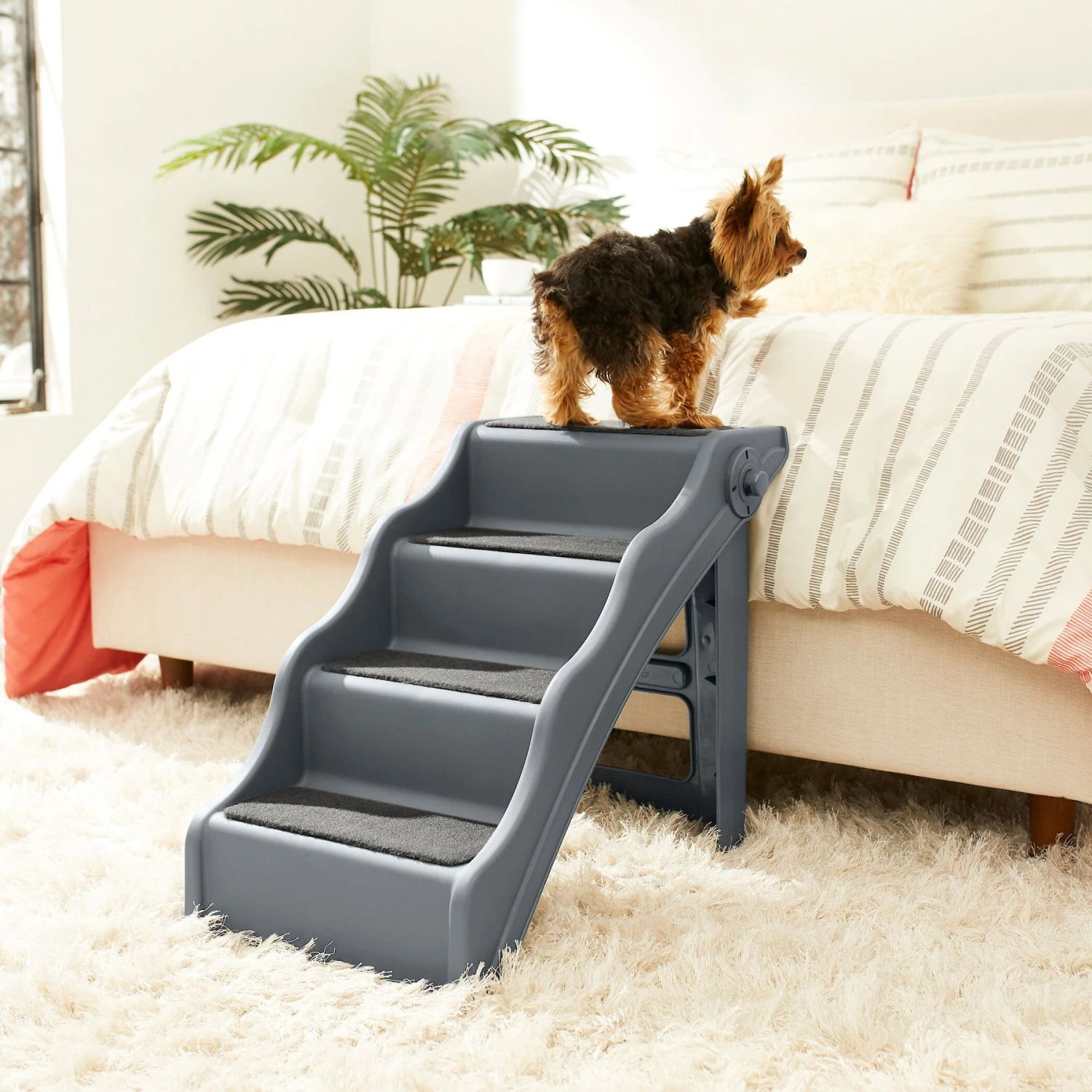 Frisco Foldable Nonslip Cat & Dog Stairs 1 Frisco Foldable Nonslip Cat & Dog Stairs
