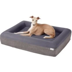 Frisco Orthopedic Rectangular Bolster Cat & Dog Bed W/Removable Cover 6 Frisco Orthopedic Rectangular Bolster Cat & Dog Bed W/Removable Cover -Pet Dog Supplies Store 210226 PT2. AC SS1800 V1590067655