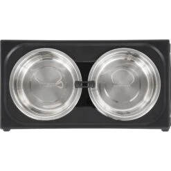 Frisco Stainless Steel Bowls With Adjustable Elevated Holder -Pet Dog Supplies Store 216015 PT3. AC SS1800 V1591020388