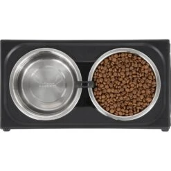 Frisco Stainless Steel Bowls With Adjustable Elevated Holder -Pet Dog Supplies Store 216015 PT4. AC SS1800 V1591020390