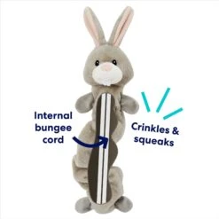 Frisco Bunny Bungee Plush Squeaky Dog Toy -Pet Dog Supplies Store 233612 PT2. AC SS1800 V1691784247
