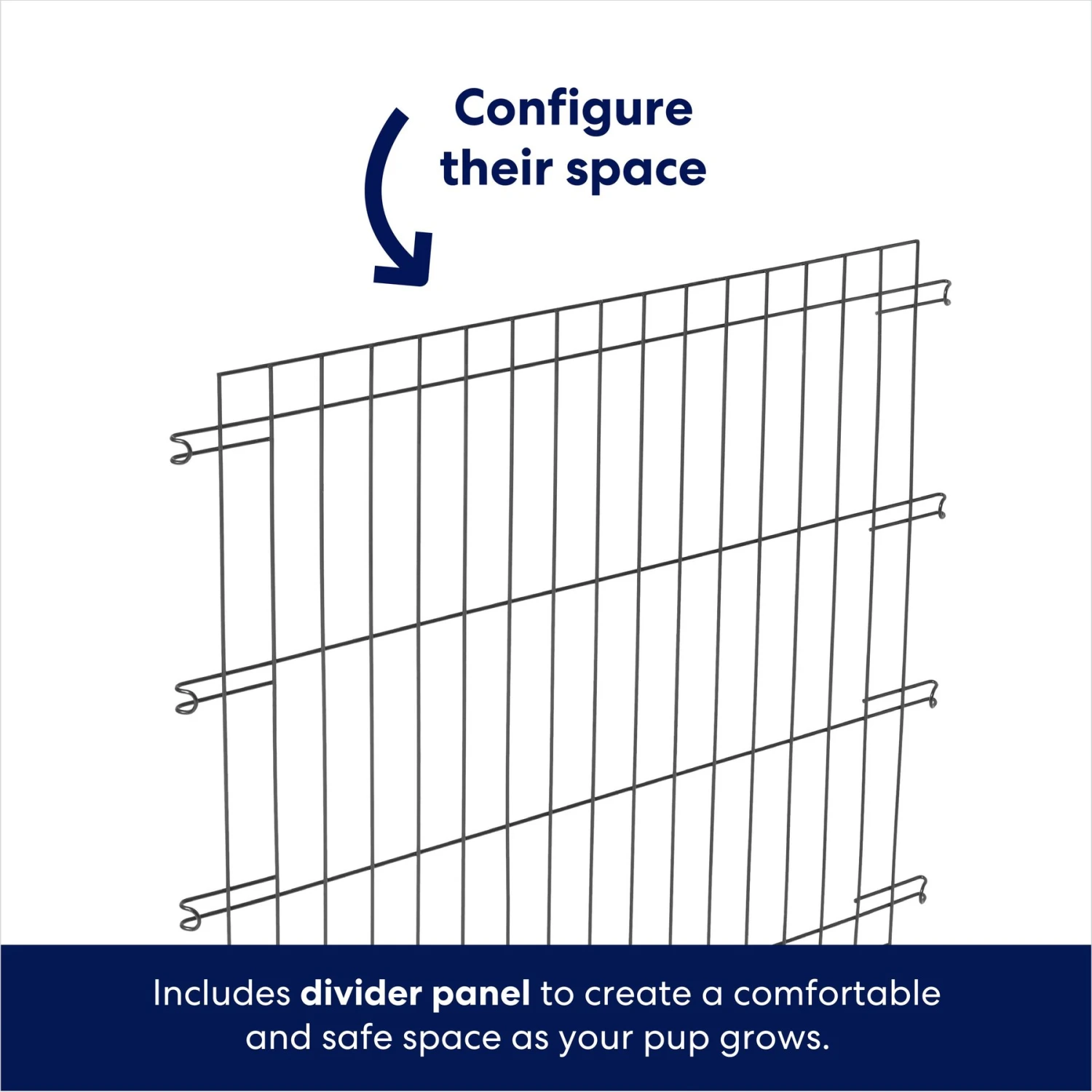 Frisco Heavy Duty Enhanced Lock Double Door Fold & Carry Wire Dog Crate & Mat Kit 6 Frisco Heavy Duty Enhanced Lock Double Door Fold & Carry Wire Dog Crate & Mat Kit - Image 6