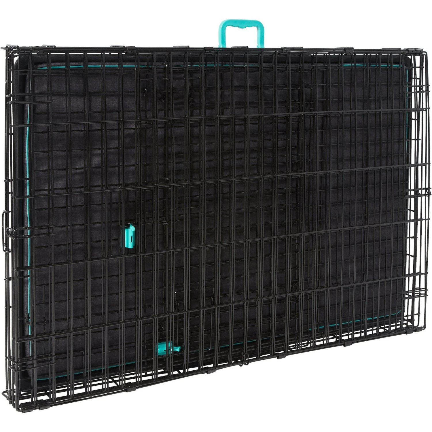 Frisco Heavy Duty Enhanced Lock Double Door Fold & Carry Wire Dog Crate & Mat Kit 7 Frisco Heavy Duty Enhanced Lock Double Door Fold & Carry Wire Dog Crate & Mat Kit - Image 7