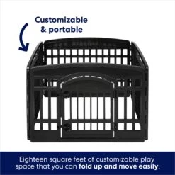 Frisco 4-Panel Dog Exercise Playpen With Door, 24-in -Pet Dog Supplies Store 244546 PT4. AC SS1800 V1603407098