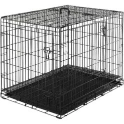 Frisco Heavy Duty All-in-1 Multi-Stage 3 Door Collapsible Wire Dog Crate -Pet Dog Supplies Store 247915 PT7. AC SS1800 V1611872185