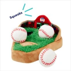 Frisco Baseball Hide & Seek Puzzle Plush Squeaky Dog Toy -Pet Dog Supplies Store 252758 PT3. AC SS1800 V1695760895