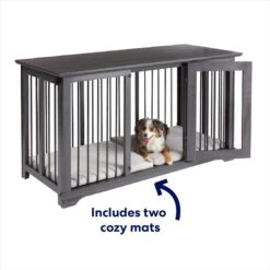 Frisco "Broadway" Dog Crate Credenza & Mat Kit -Pet Dog Supplies Store 255324 PT3. AC SS1800 V1667228425