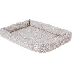 Frisco Fold & Carry Double Door Collapsible Wire Dog Crate & Frisco Gray Basket Weave Dog Crate Mat -Pet Dog Supplies Store 255477 PT3. AC SS1800 V1604096804