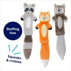 Frisco Forest Friends Stuffing-Free Skinny Plush Squeaky Dog Toy -Pet Dog Supplies Store 286571 PT2. AC SS1800 V1695760988