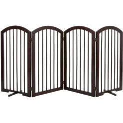 Frisco Arch 4-Panel Solid Wood Dog Gate -Pet Dog Supplies Store 305152 PT2. AC SS1800 V1639669041
