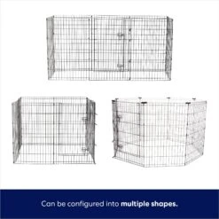 Frisco Wire Dog & Small Pet Exercise Pen With Step-Through Door -Pet Dog Supplies Store 97484 PT5. AC SS1800 V1667227970