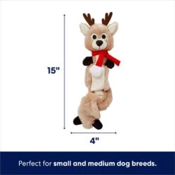 Frisco Holiday Reindeer Bungee Plush Squeaky Dog Toy & Frisco Holiday Snowman Bungee Plush Squeaky Dog Toy -Pet Dog Supplies Store 986126 PT2. AC SS1800 V1698346244