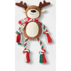 Frisco Holiday Snowman Plush With Rope Squeaky Dog Toy & Frisco Holiday Reindeer Plush With Rope Squeaky Dog Toy -Pet Dog Supplies Store 986174 PT5. AC SS1800 V1698258175