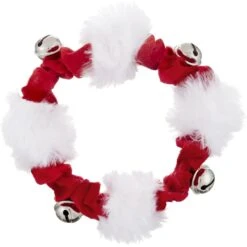 Frisco Holiday Dog & Cat Santa Hat, 1 Count & Frisco Jingle Bells Dog & Cat Holiday Collar With Bells, 1 Count -Pet Dog Supplies Store 986254 PT5. AC SS1800 V1698258055
